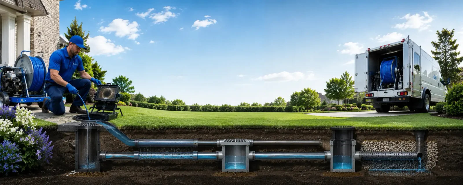 Outdoor drain cleaning information for Grimes, CA